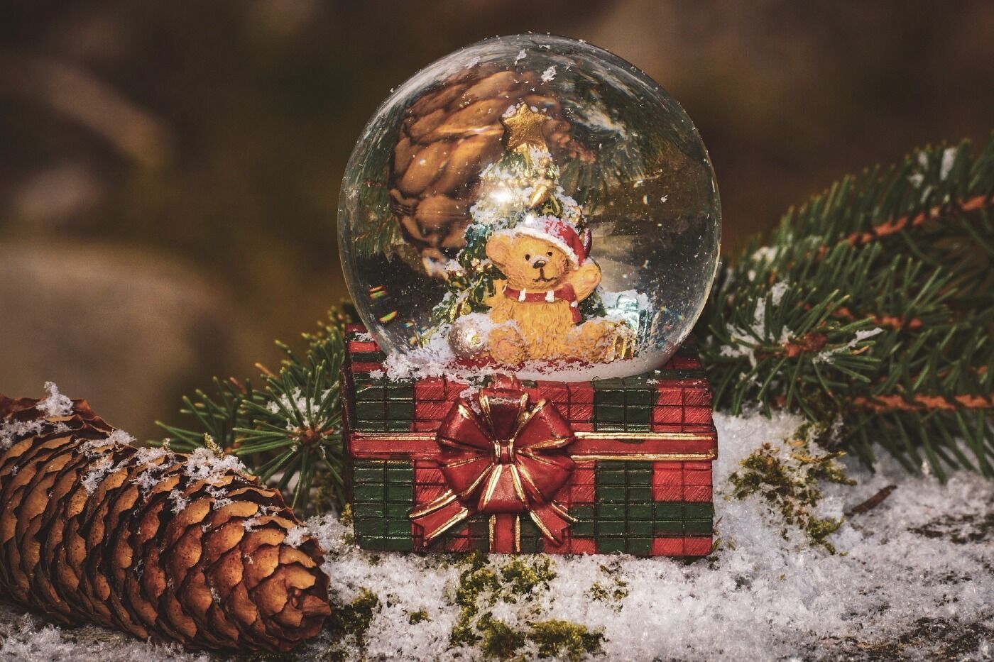 Christmas snow globe