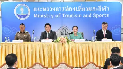 MOTS Officials at Tourist Assistance Project Press Conference