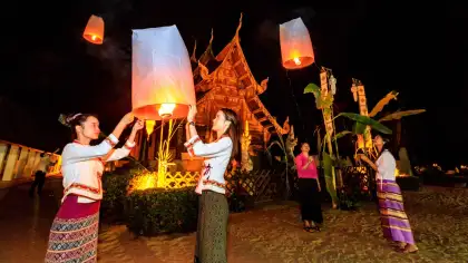 Yi Peng Festival Celebration in Chiang Mai