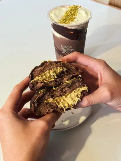 Drop by Dough Pistachio Dubai Chocolate Doughnut