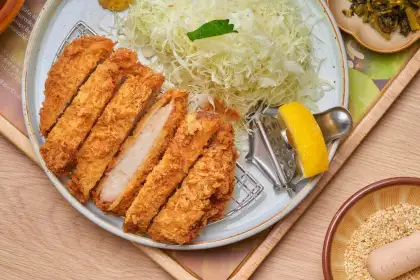 Yummy Kogoru Katsu Japanese Meal Six Cuts of Chicken