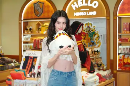 Davika Hoorne at Miniso's Grand Opening