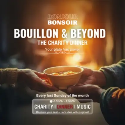 Bouillon Beyond The Charity Night Bonjour Bonsoir