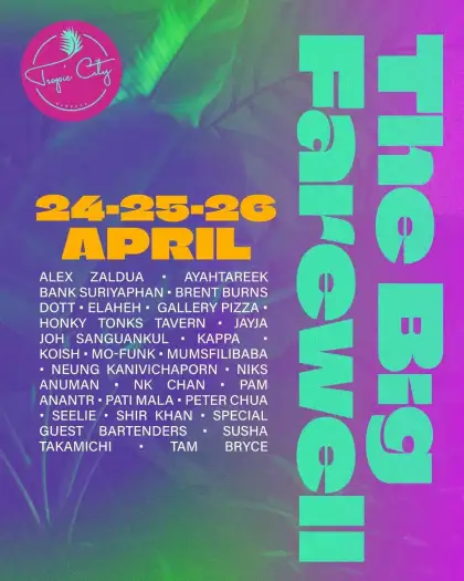 Tropic City Bangkok farewell party line-up