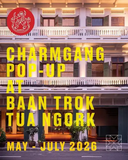Charmgang Curry Shop pop-up at Baan Trok announcement on social media