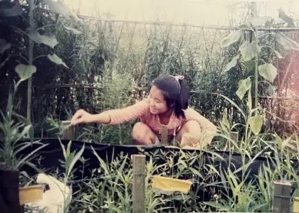Yidan as a child