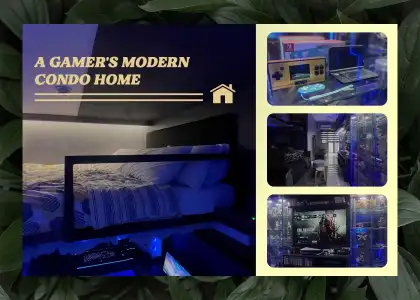 A gamers modern condo home