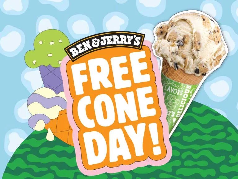 2. Ben & Jerry's Free Cone Day