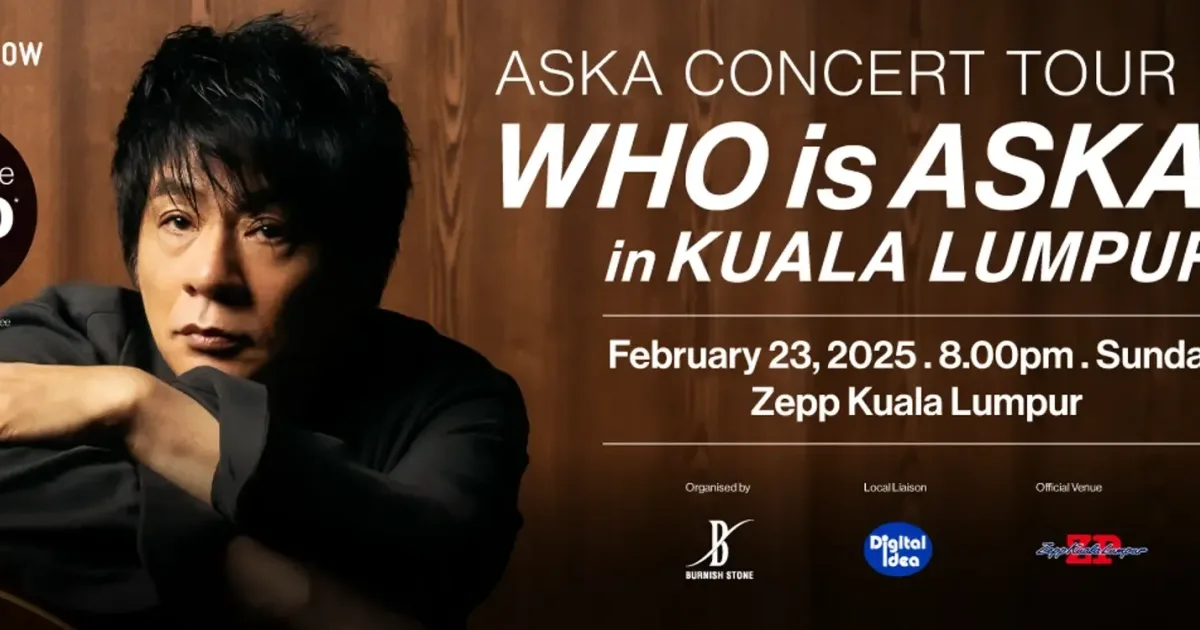 ASKA B2ポスター CONCERT TOUR WHO is ASKA!? ネタバレあり 4/25