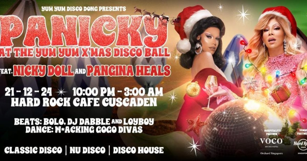 Ruby Panicky Panicky at the Yum Yum Xmas Disco Ball | The Beat Singapore