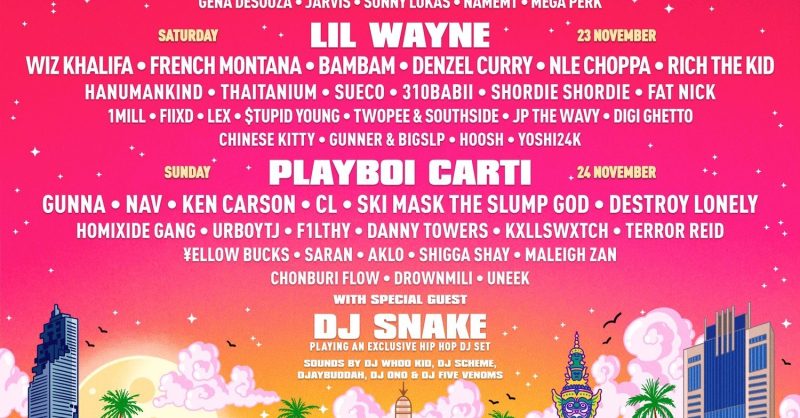 Nav Playboi Carti Rolling Loud Rolling Loud Thailand 2024 The Beat