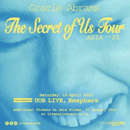 Gracie Abrams The Secret of Us Tour in Bangkok