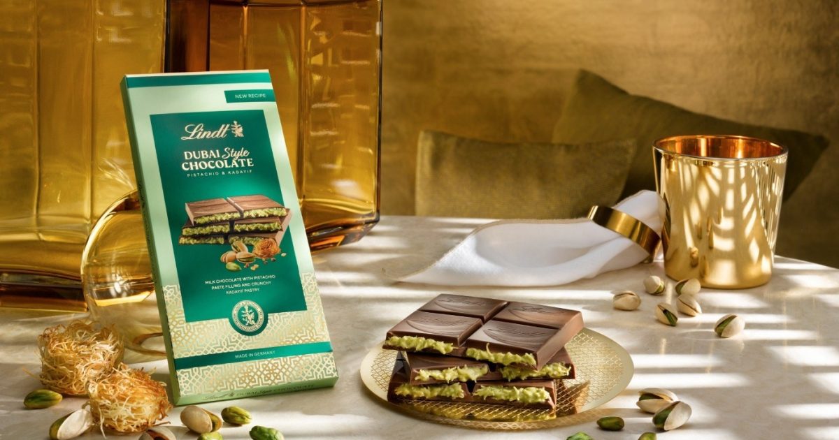 菓子 Lindt Dubai Style Chocolate Lindt Dubai Style Milk Chocolate Candy with Pistachio