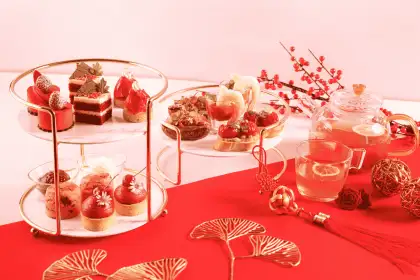 Ebb Flow Afternoon Tea in Red Harmony