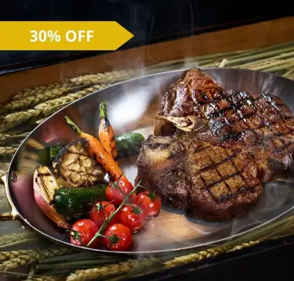 30 Off Grand Hyatt Steakhouse HK1000 Dining Voucher