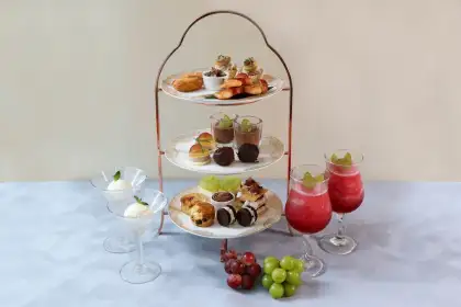 Grape and Chocolate Duet Afternoon Tea Set