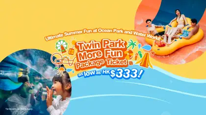 Twin Park More Fun Package Discounted Tickets for Ocean Park Water World