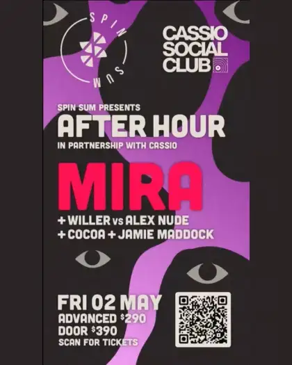 4 Spin Sum x Cassio Presents: AFTER HOUR