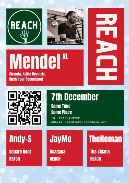 5 REACH presents Mendel (Ciranda, Kalita Records, Rush Hour Recordpool)