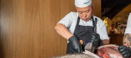 7 Celebrate Tuna Cutting with Chef Toshiyuki Shiramizu