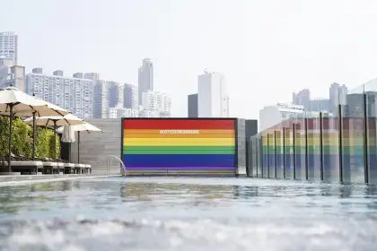 4 Show Your Pride – Rainbow Pool Wall
