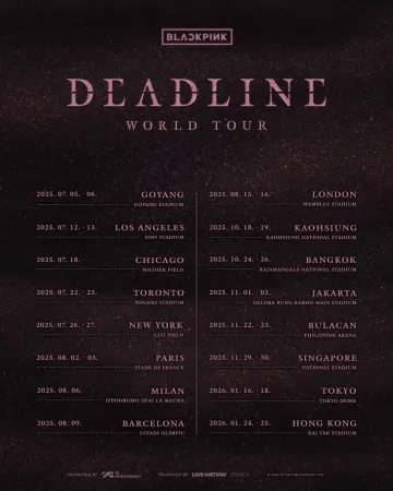 BLACKPINK World Tour DEADLINE