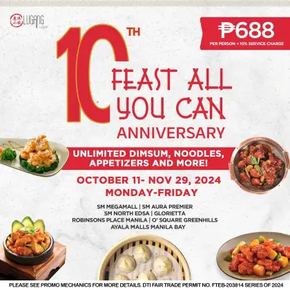 Lugang Cafe 10th Feast All You Can Anniversary