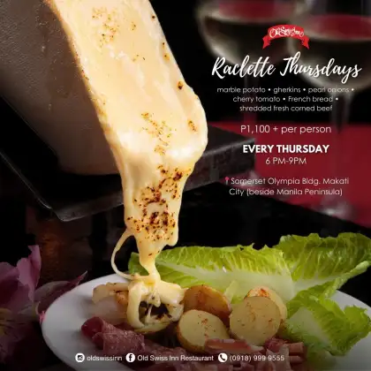Old Swiss Inn Restaurant Raclette Thursdays