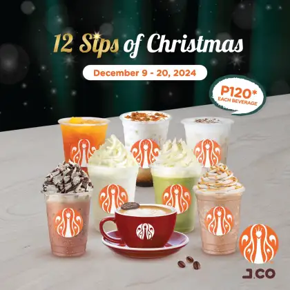 J CO Donuts Coffee 12 Sips of Christmas