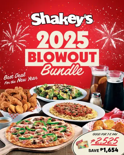 Shakeys blow out budle 2025