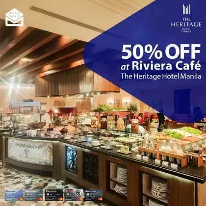 50 OFF at Riviera Cafe with Metrobank Mastercard