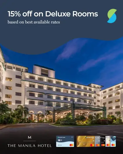 The Manila Hotel x Security Bank 15 OFF on Deluxe Rooms