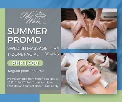 Blue Water Day Spa Summer Promo