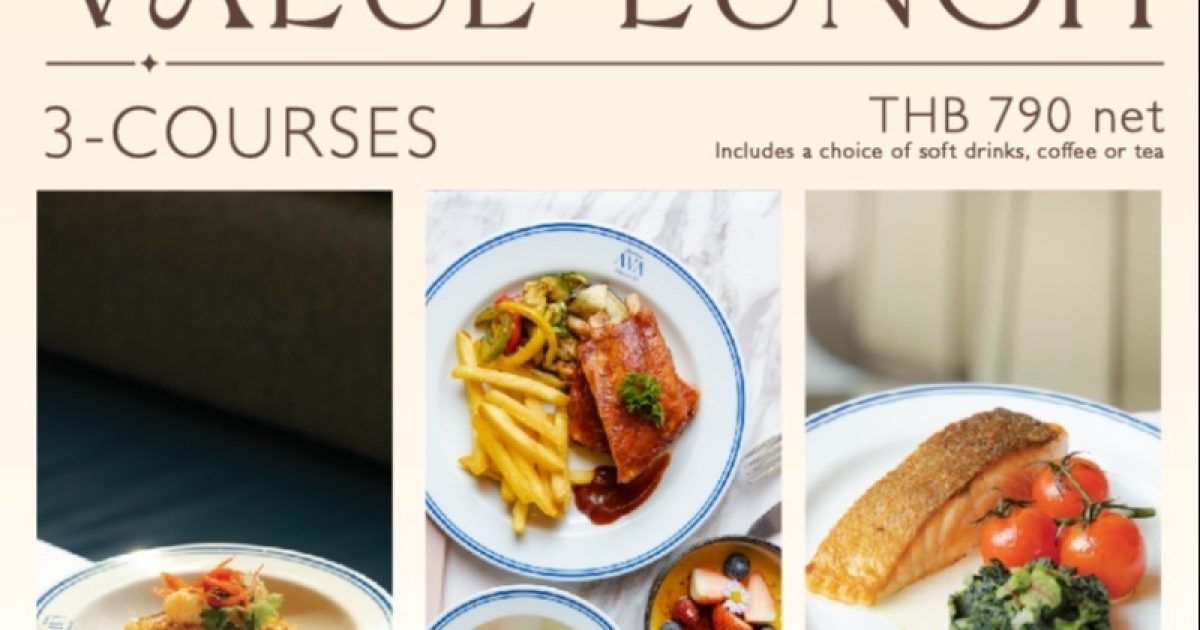 Value Lunch Set at InterContinental… | The Beat Bangkok