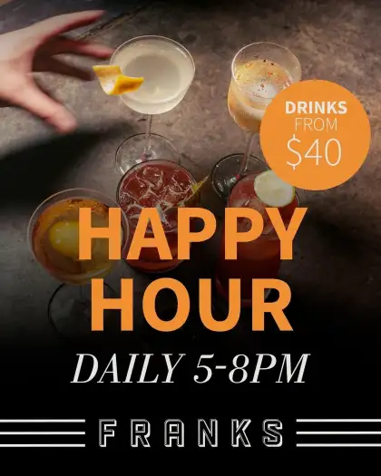 Happy hour at franks