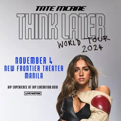 Tate Mc Rae THINK LATER WORLD TOUR 2024 in Manila