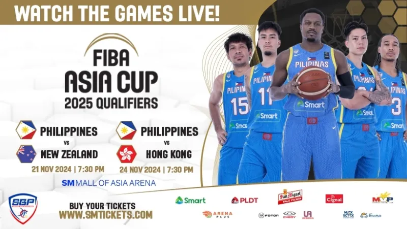 FIBA ASIA CUP 2025 QUALIFIERS POSTER