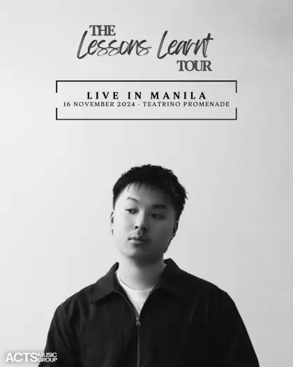 Keenan Te The Lessons Learnt Tour Live in Manila