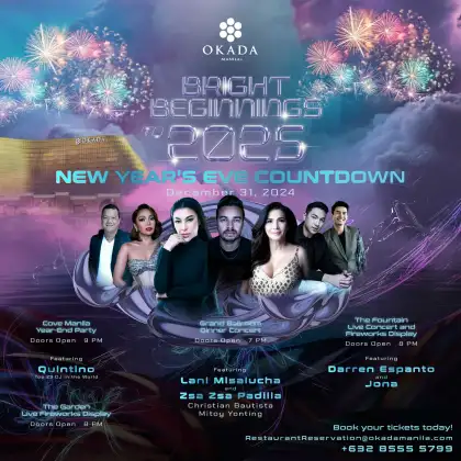 Okada Manilas Bright Beginnings 2025 New Years Eve Countdown