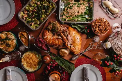 Buenos aires polo club thanksgiving feast spread