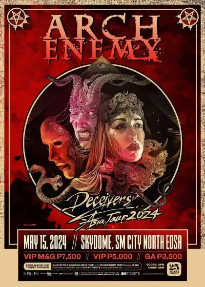ARCH ENEMY DECEIVERS ASIA TOUR 2024 IN MANILA