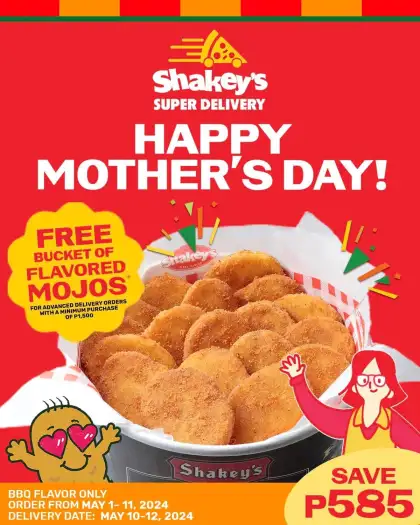 Shakeys Philippines Happy Mothers Day Promo