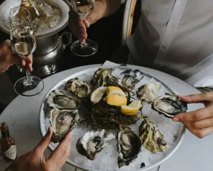 Free-flow Champagne and Complimentary Oysters
