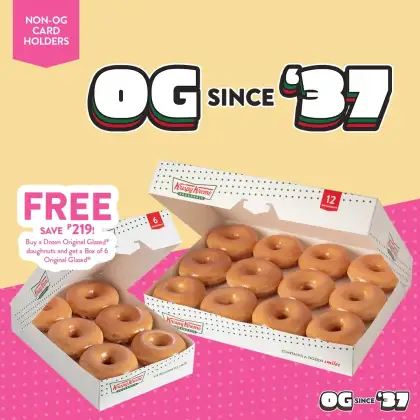 Krispy Kreme Buy One Get One Dozen Promo