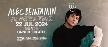 9 Alec Benjamin 12 Notes Tour in Singapore