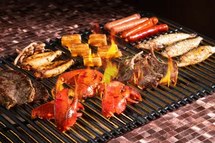7. Summer Poolside Seafood BBQ Buffet Carnival