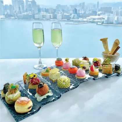 9. Black Truffle, Wagyu Beef, Bird Nest and Mango Afternoon Tea