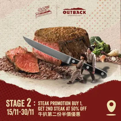 Outback Steakhouse 50 Off on Second Steak