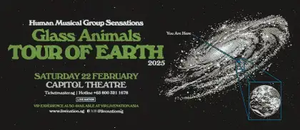 4 Human Musical Group Sensations GLASS ANIMALS: TOUR OF EARTH in Singapore