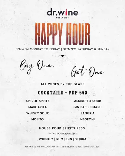 Dr Wine Poblacion Happy Hour